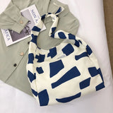 Casual Canvas Shoulder Bag Harajuku Zipper Print Handbag