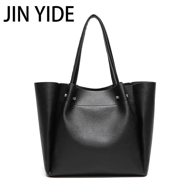 Women's Large Capacity Leather Shoulder Bag Tote
