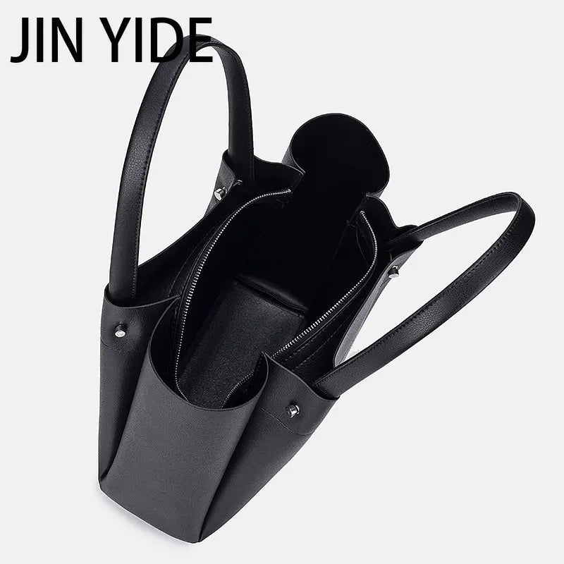 Women's Large Capacity Leather Shoulder Bag Tote