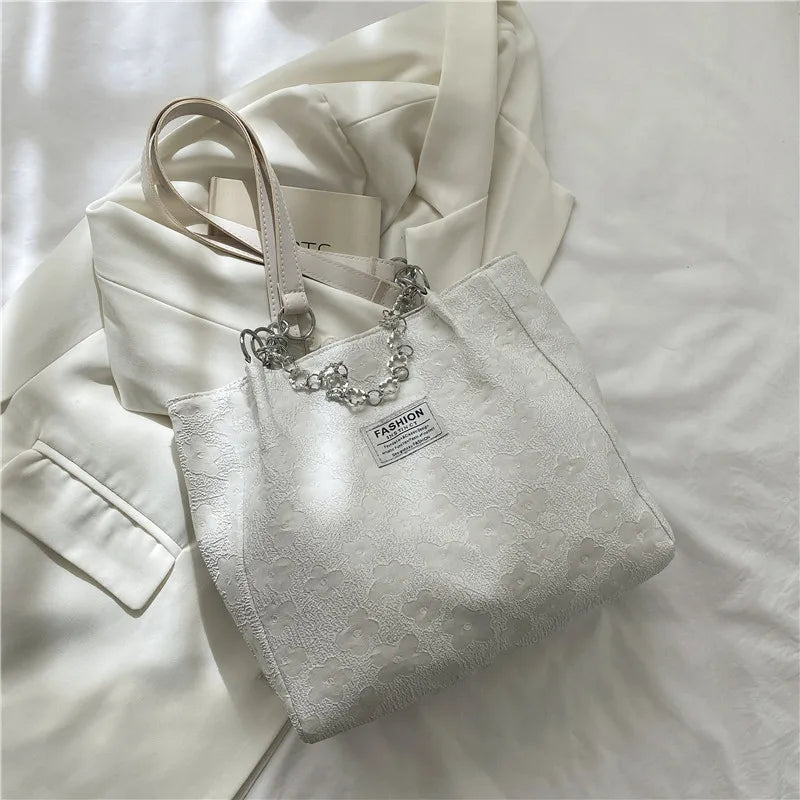 Women's Portable Shoulder Tote Bag Large Capacity Leisure Underarm