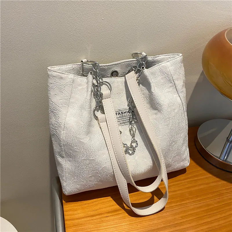 Women's Portable Shoulder Tote Bag Large Capacity Leisure Underarm