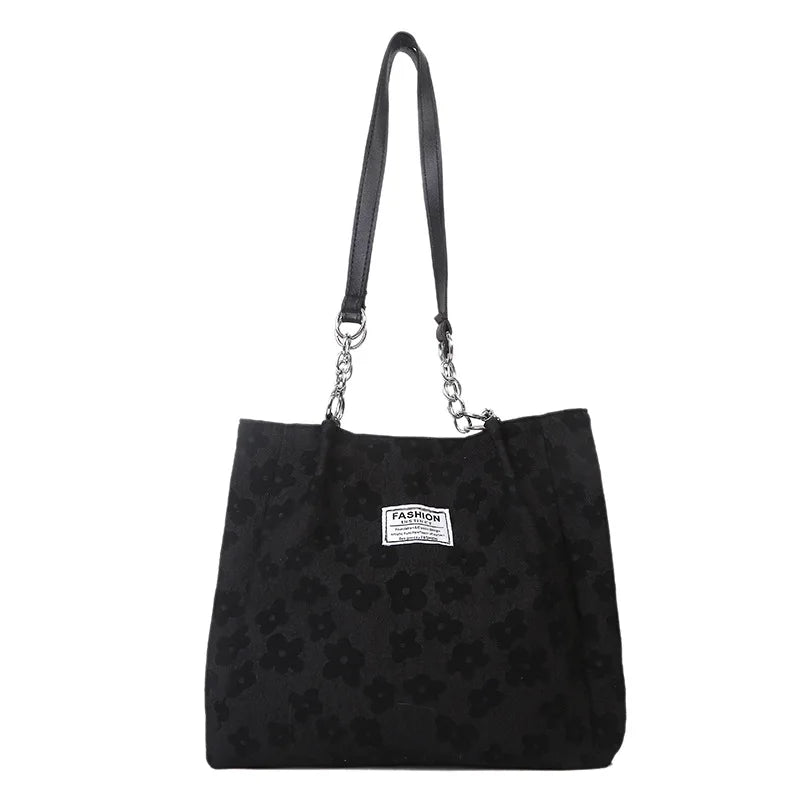 Women's Portable Shoulder Tote Bag Large Capacity Leisure Underarm