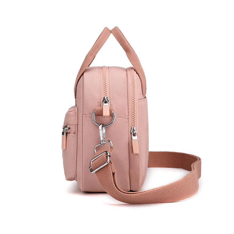 Macaron Nylon Shoulder Bag Classic Handbag Outdoor Travel Crossbody Bag