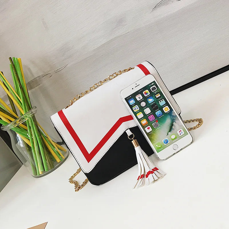 Japanese Cartoon Sakura Tassel Shoulder Bag