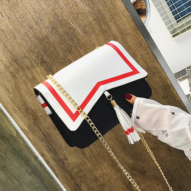 Japanese Cartoon Sakura Tassel Shoulder Bag