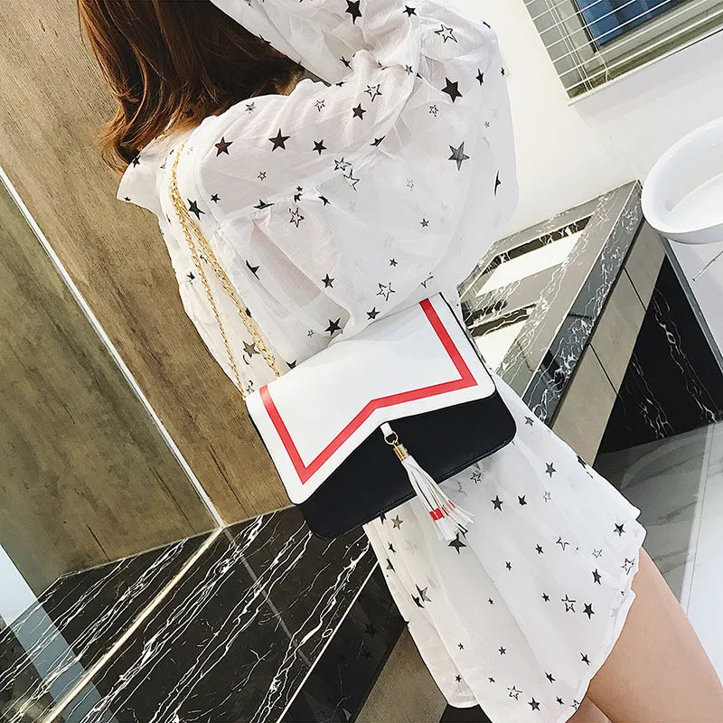 Japanese Cartoon Sakura Tassel Shoulder Bag