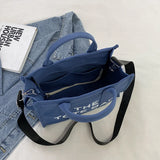 Casual Large Capacity Tote Bag Canvas Shoulder Bag Ladies Crossbody Bags