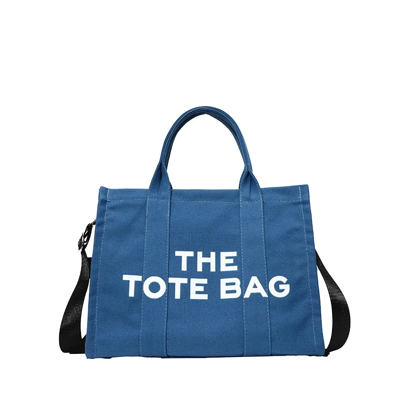 Casual Large Capacity Tote Bag Canvas Shoulder Bag Ladies Crossbody Bags