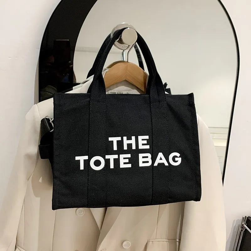 Casual Large Capacity Tote Bag Canvas Shoulder Bag Ladies Crossbody Bags