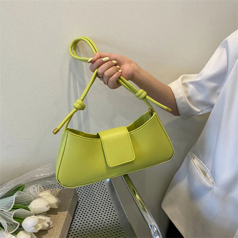 Women's One-shoulder Solid Casual Square Bag