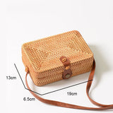 Women's Straw Round Woven Beach Shoulder Bag