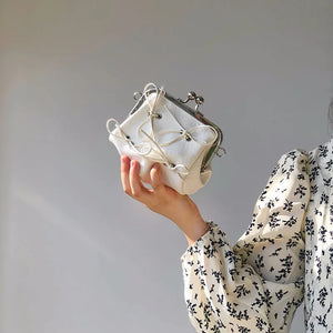 Women's Bowknot Small Bag Chain Shoulder Crossbody Bags