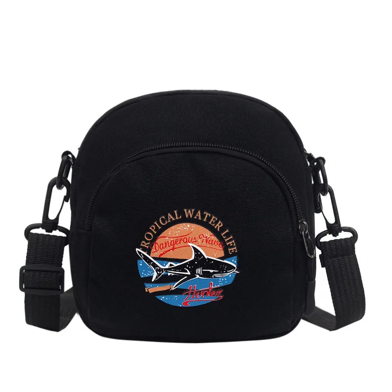 Women's Canvas Crossbody Handbag Small Shoulder Purse for Ladies