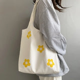 Women's Large Canvas Shopper Tote Bag Handbag