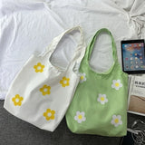 Women's Large Canvas Shopper Tote Bag Handbag