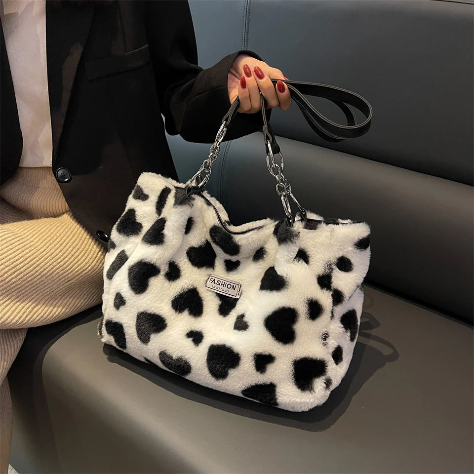 Women's Chain Shoulder Crossbody Handbag Large Capacity Totes Purse Satchel