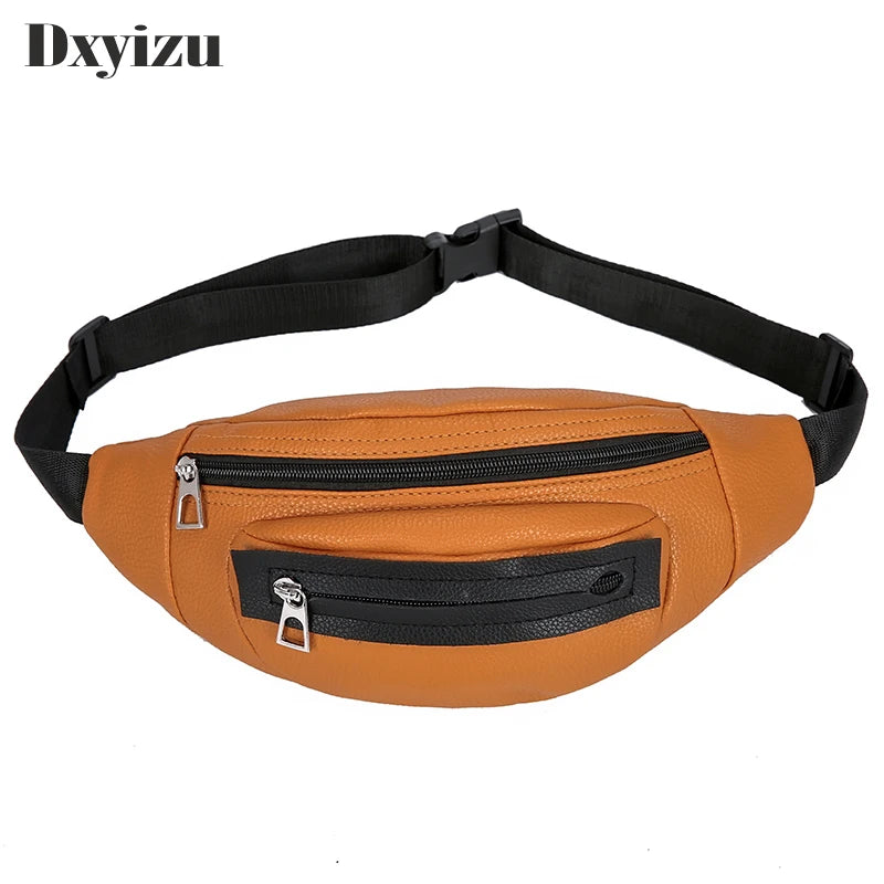 Women's Chest Bag Female Pu Leather Sling Handbag