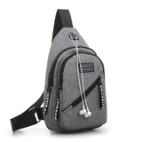 Casual Chest Pack Canvas Messenger Shoulder Bag