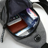 Casual Chest Pack Canvas Messenger Shoulder Bag