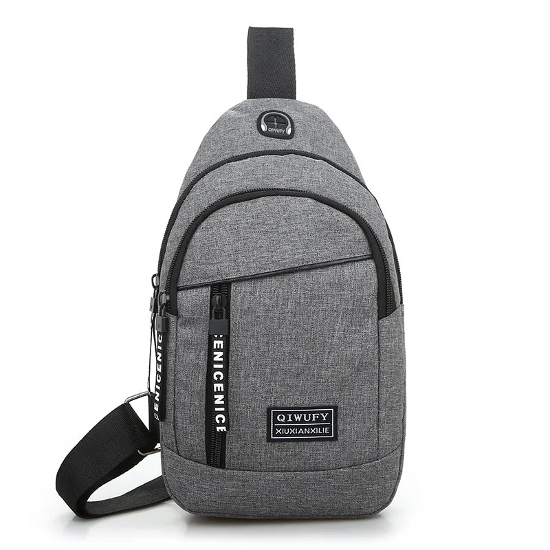 Casual Chest Pack Canvas Messenger Shoulder Bag