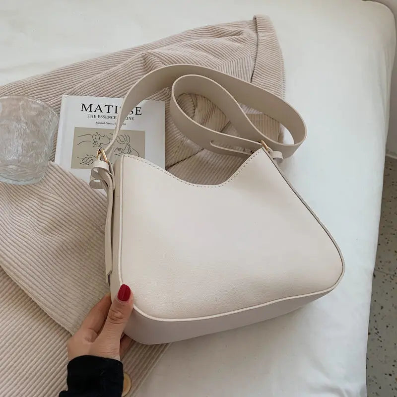 Women's Commuter Bag Retro Solid Messenger Bag Crossbody Bucket Bag