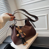 Women's Commuter Bag Retro Solid Messenger Bag Crossbody Bucket Bag