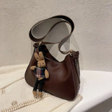 Women's Commuter Bag Retro Solid Messenger Bag Crossbody Bucket Bag