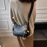 Women's Commuter Bag Retro Solid Messenger Bag Crossbody Bucket Bag