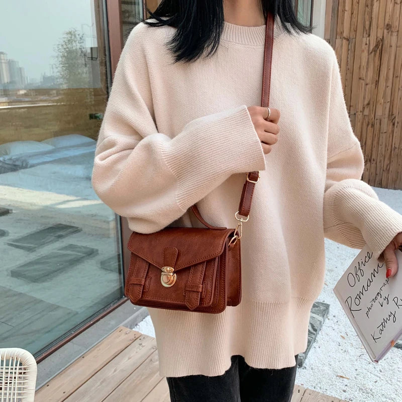 Retro Crossbody Bag Handbag Shoulder Wild Casual Ladies ZX-142