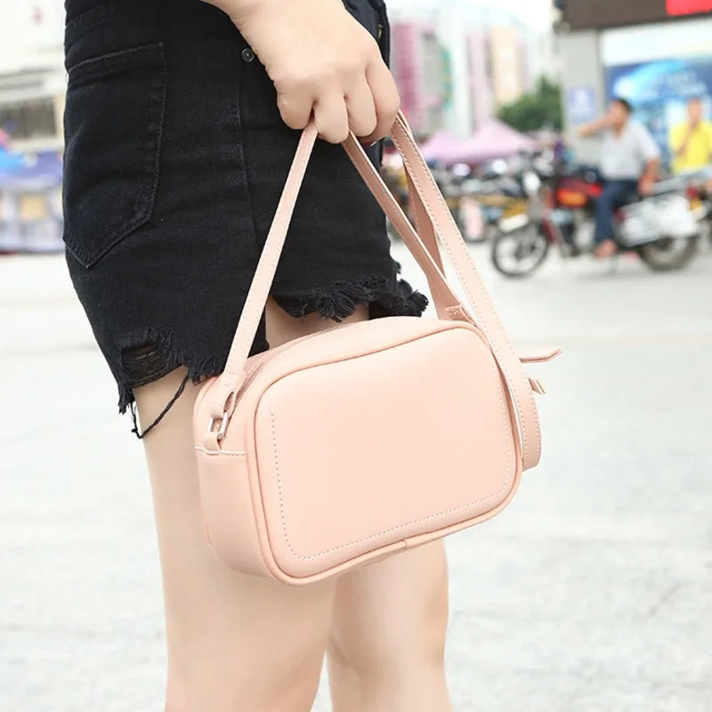Women's High PU Leather Shoulder Messenger Bag