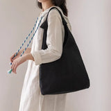 Canvas Shopper Tote Bag Large Capacity Women's Handbag