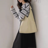 Canvas Shopper Tote Bag Large Capacity Women's Handbag