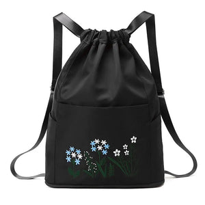 Women's Drawstring Backpack Soft Multifunction Portable Travel Handbag