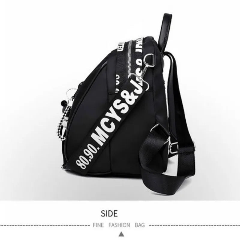 Women's Oxford Cloth College Wind Backpack Travel Shoulder Bag