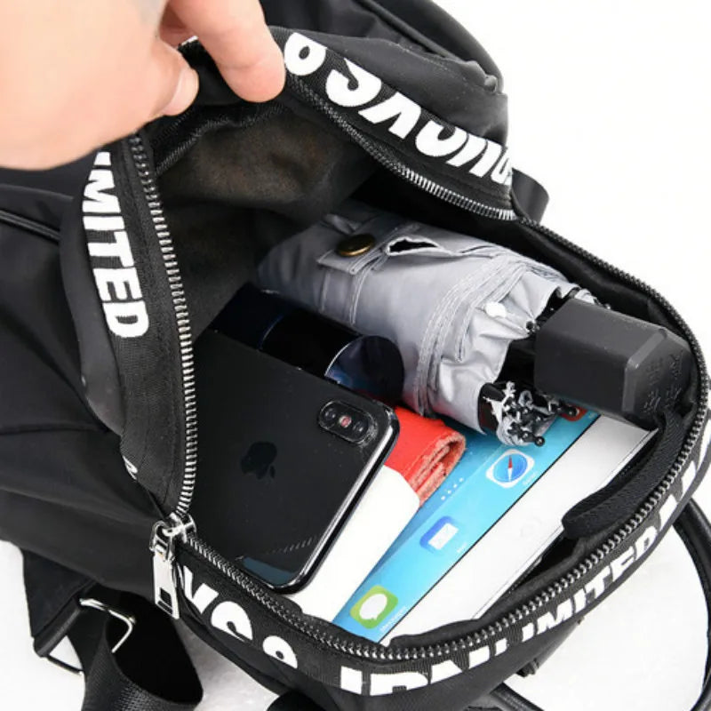 Women's Oxford Cloth College Wind Backpack Travel Shoulder Bag