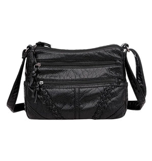 Women's Soft Leather Shoulder Bag Casual Crossbody Travel Tote Handbag