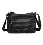 Women's Soft Leather Shoulder Bag Casual Crossbody Travel Tote Handbag