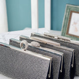 Glitter Chain Silk Evening Bag Blushing Pink