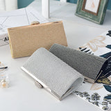 Glitter Chain Silk Evening Bag Blushing Pink