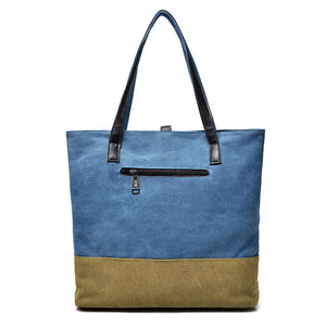 Canvas Shoulder Bag Casual Tote Large Capacity Bags For Women Ladies