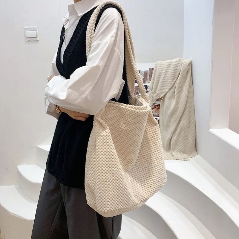 Women's High Capacity Casual Soft Shoulder Bag