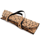 Wood Grain Diamond Tote Geometric Messenger Shoulder Bag