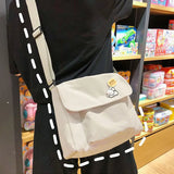 Canvas Tote Bag Women Messenger Bags Large Capacity Crossbody Handbag