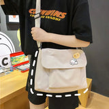 Canvas Tote Bag Women Messenger Bags Large Capacity Crossbody Handbag