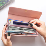 Women's Leather Wallet Purses Mobile Phone Purse