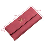 Women's Leather Wallet Purses Mobile Phone Purse