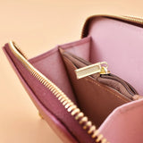 Cartoon Long Wallet with Wrist Strap, Double Zipper Phone Bag