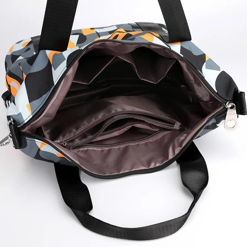 Women's Waterproof Nylon Messenger Bag Shoulder Tote Large Handbag