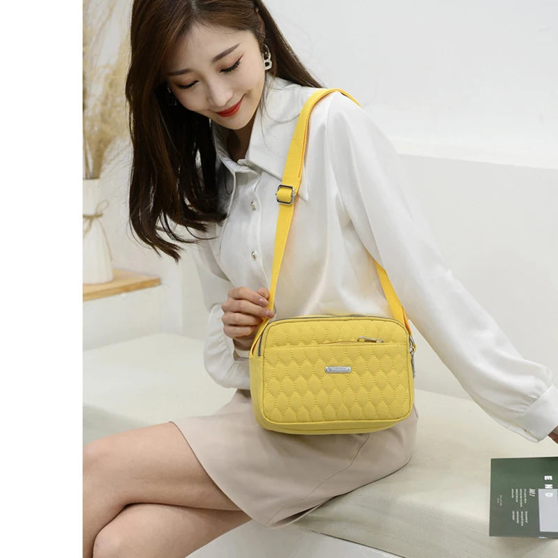 Women's Waterproof Nylon Messenger Bag Shoulder Tote