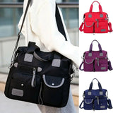 Women's Multi-pocket Shoulder Bag for Outdoor Travel Large Capacity Handbags